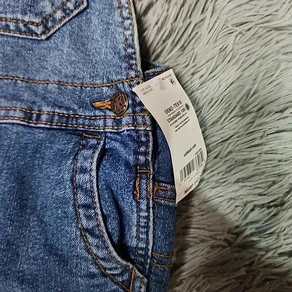 OshKosh 24 Month unisex denim overalls.  Brand new - Picture 4 of 4